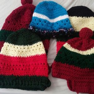 Hand made knitted hats